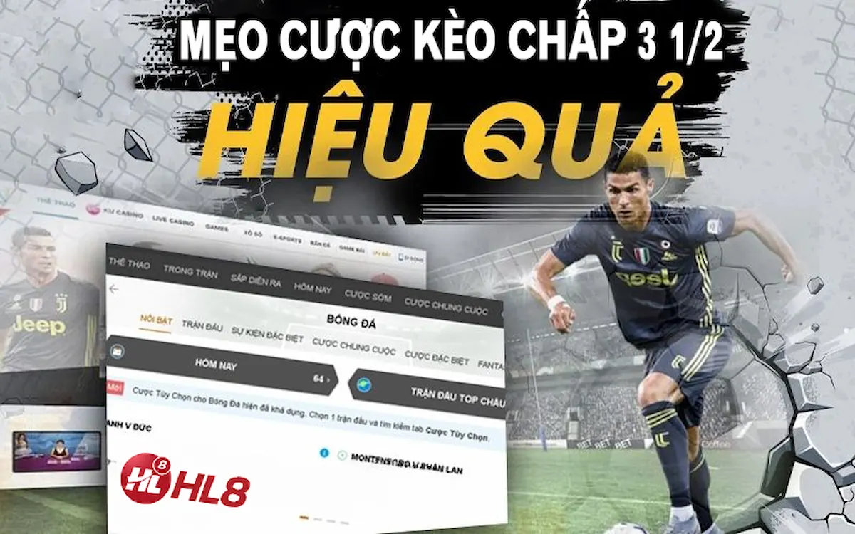 Kèo Chấp 3 1/2 và mẹo cá cược hiệu quả